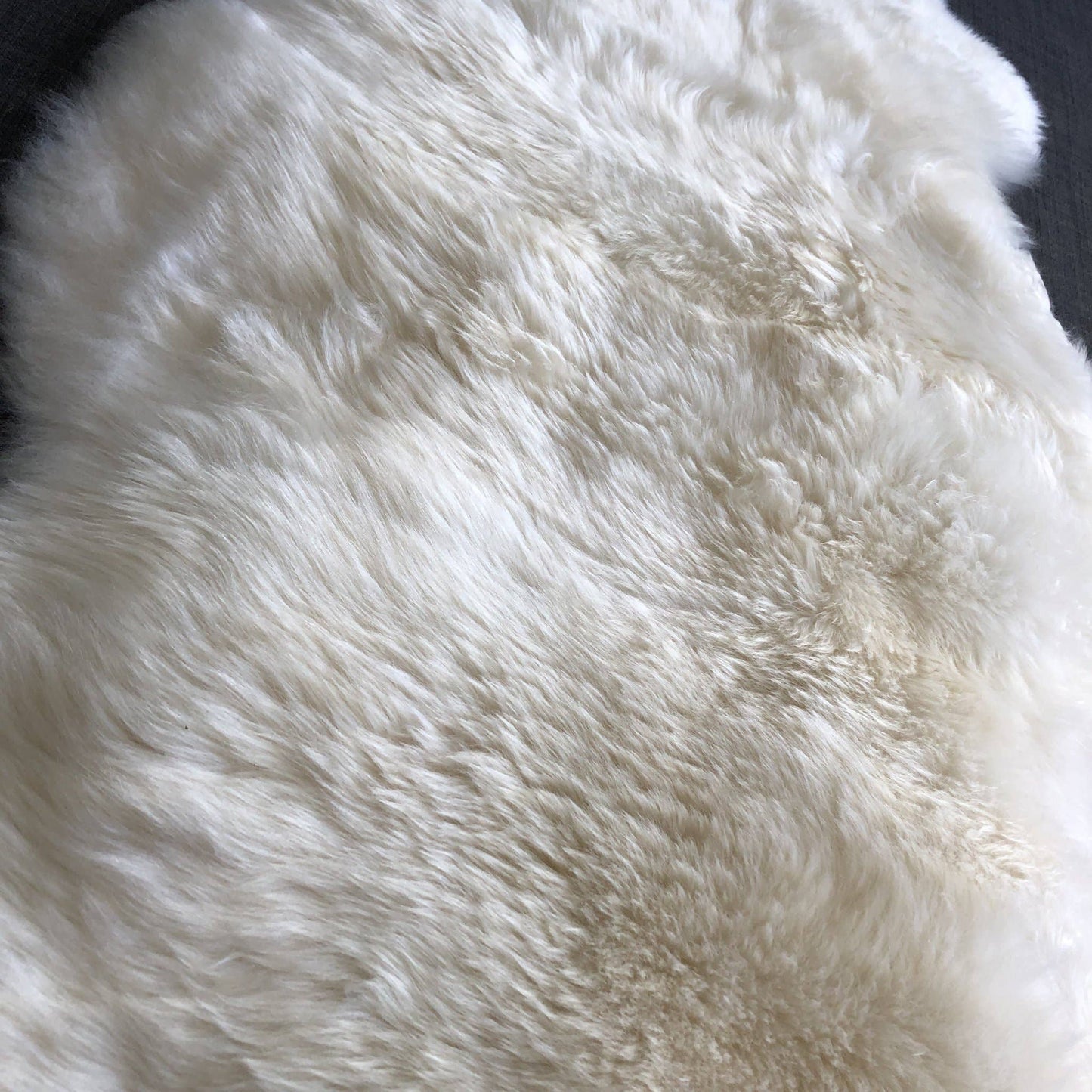 Top Quality British White Sheepskin Rug - Large