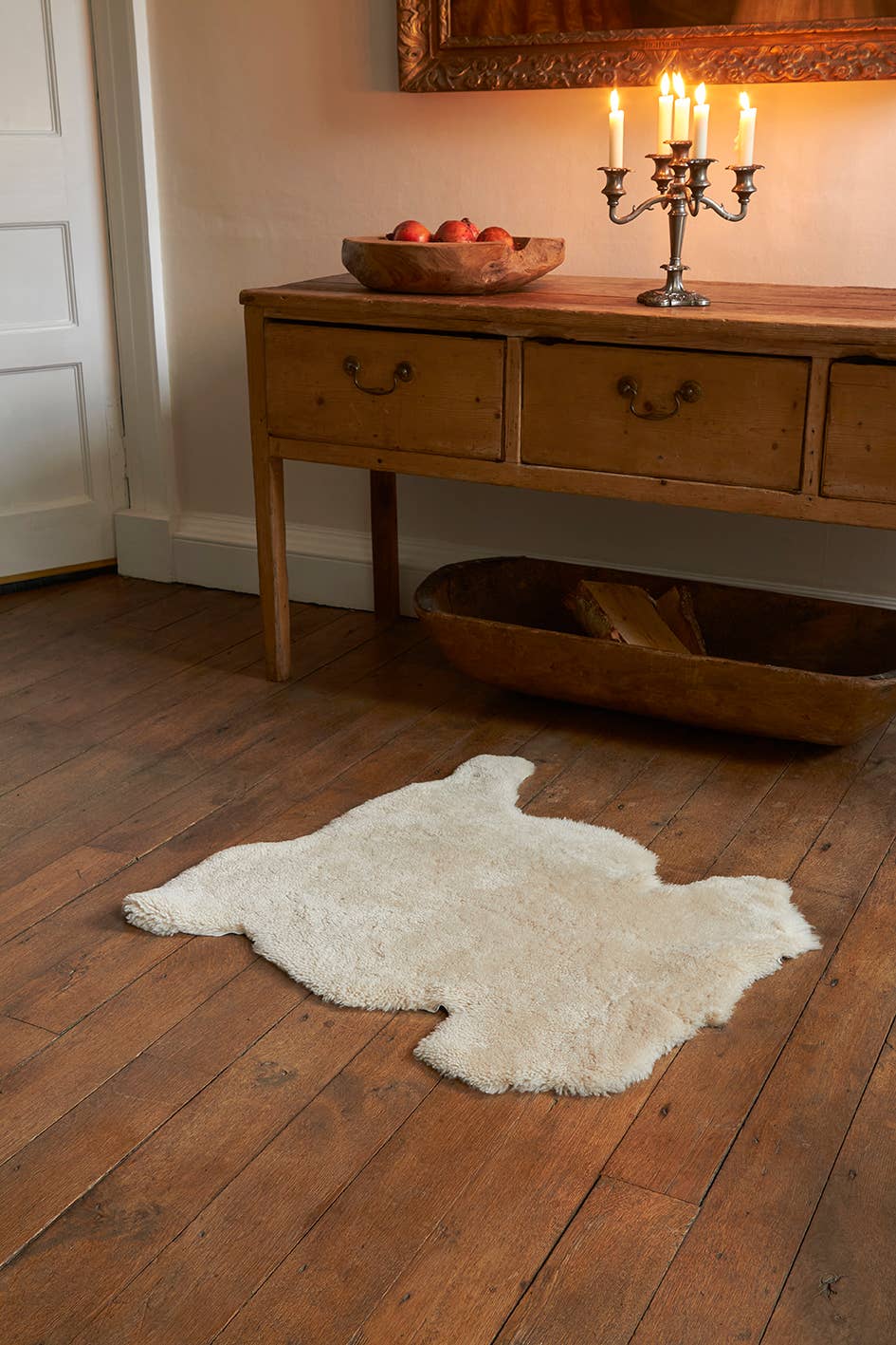 Sheepskin Throw Single/Rug | UK Curly by Owen Barry